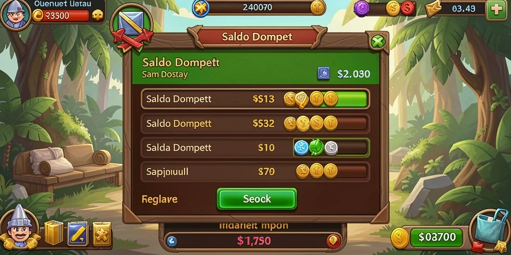 Pemandangan grafik yang memukau saat bermain game.